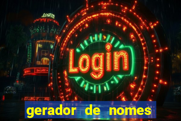 gerador de nomes para jogos